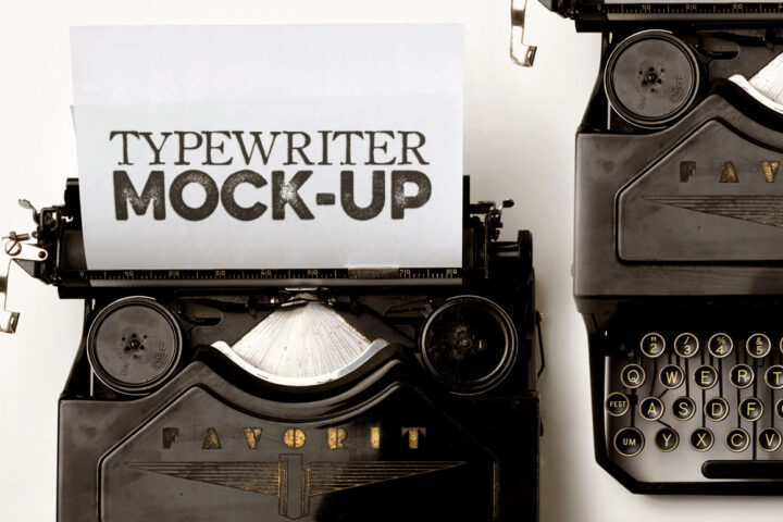 Free Typewriter Mock-up