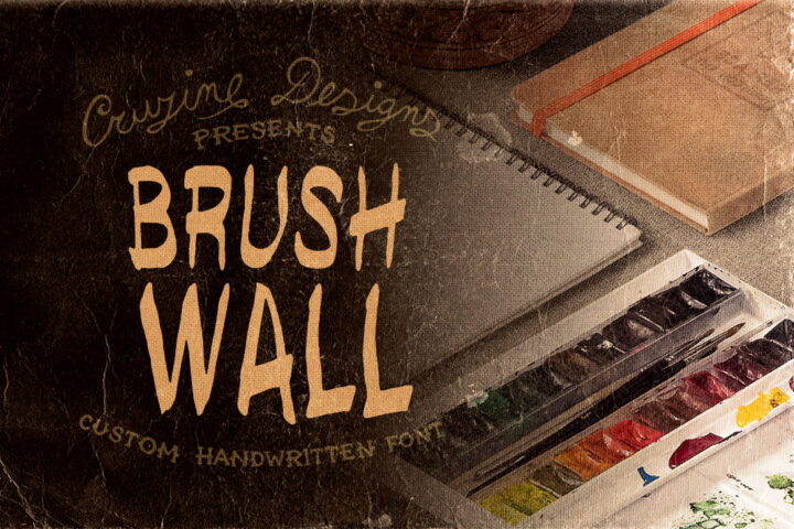 Brushwall – Free Brush Font
