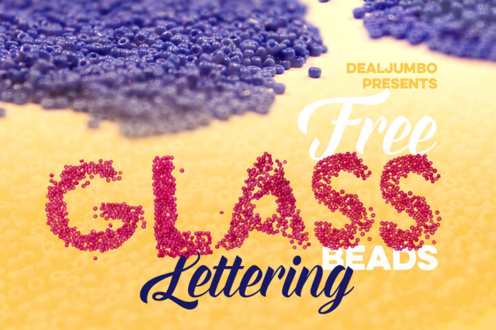 Free Glass Beads Lettering