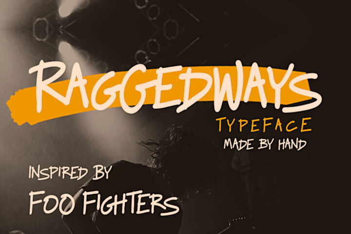 Raggedways Typeface: Free Regular Weight