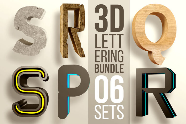 3D Lettering Mega Bundle