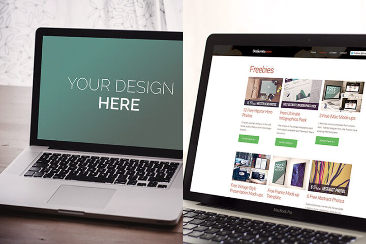 2 Free MacBook Pro Mock-ups