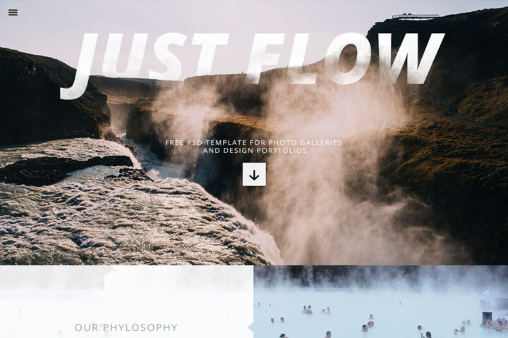 Clean PSD Website Template