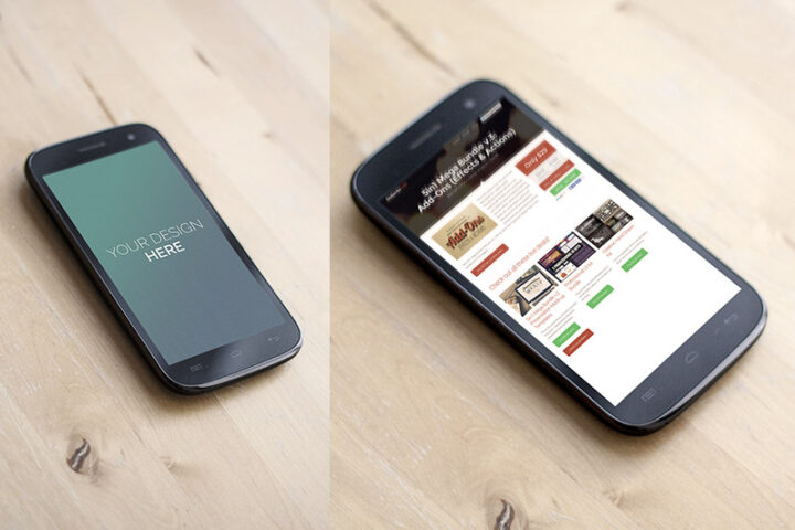 2 Free Android Phone Mock-ups