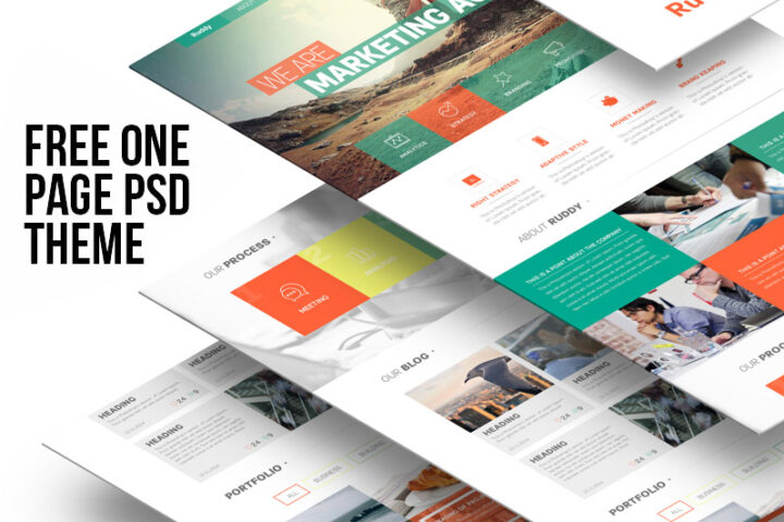 Clean One Page Website Theme