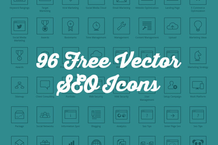 96 Free Vector SEO Icons