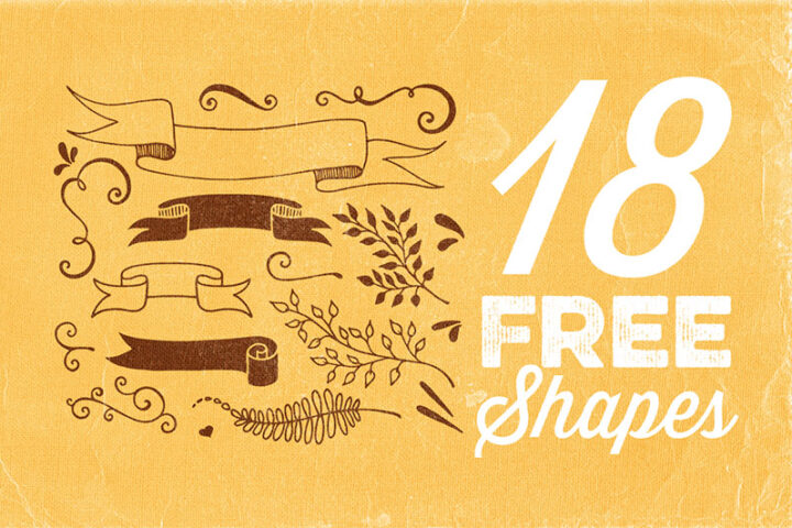 18 Free Hand Drawn Shapes