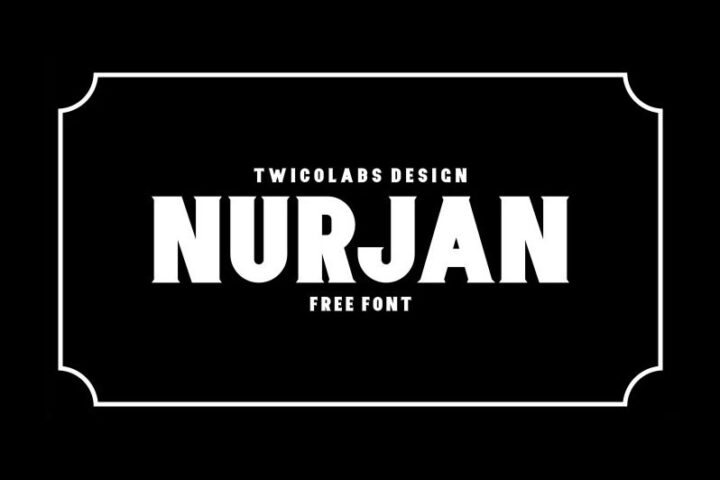 Nurjan – Free Bold Font