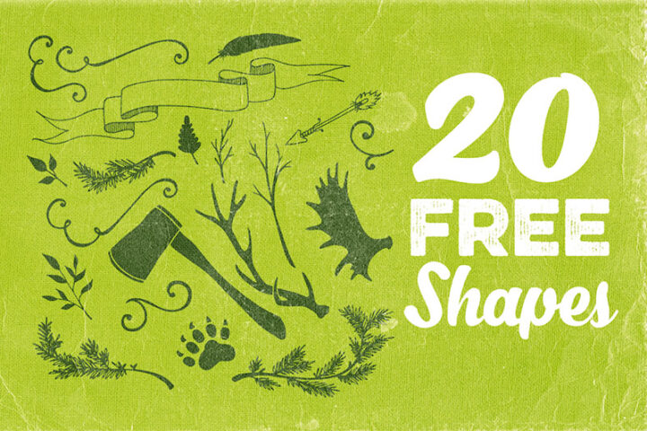 20 Free Hand Drawn Shapes