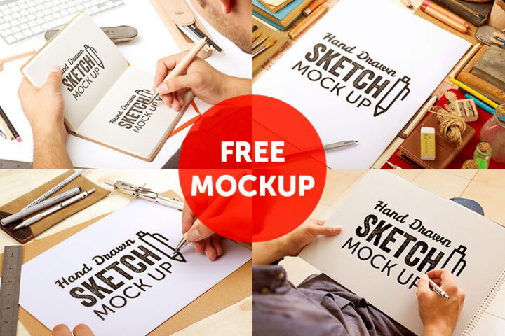Hand Drawn Sketch Mock-ups – Free Version
