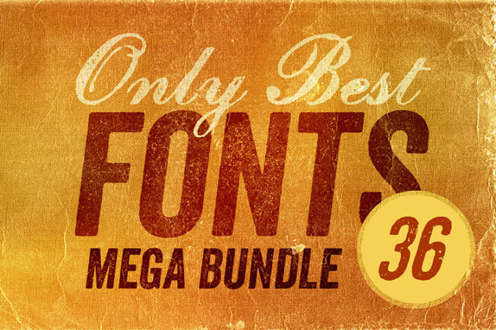 1st Year Anniversary: Only Best Fonts Mega Bundle