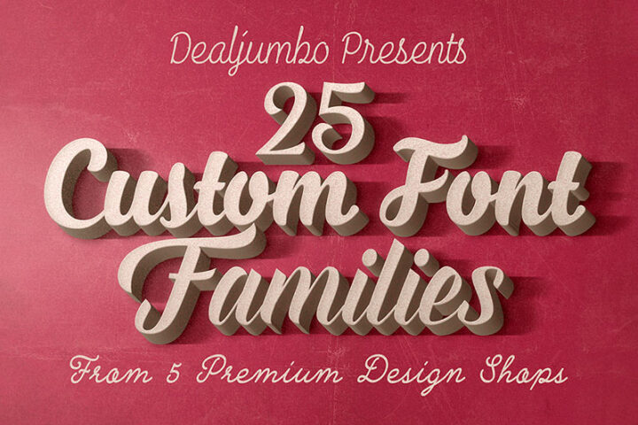 1st Year Anniversary: 5in1 Mega Bundle v.4: Best Custom Fonts