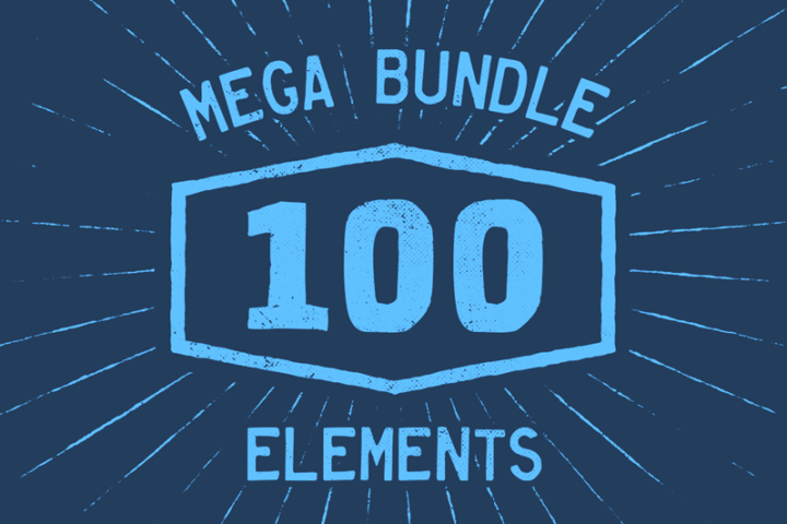 100 Hand Illustrated Elements