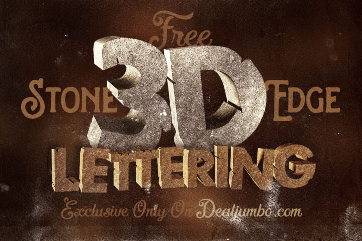 Free 3D Stone Edge Lettering Pack
