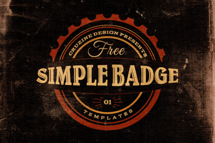 3 Free Simple Badge Templates v.1