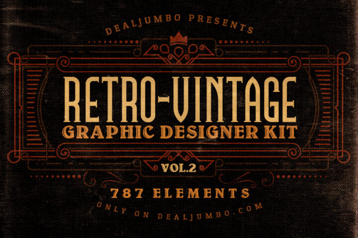 Retro/Vintage Graphic Designer Kit v.2