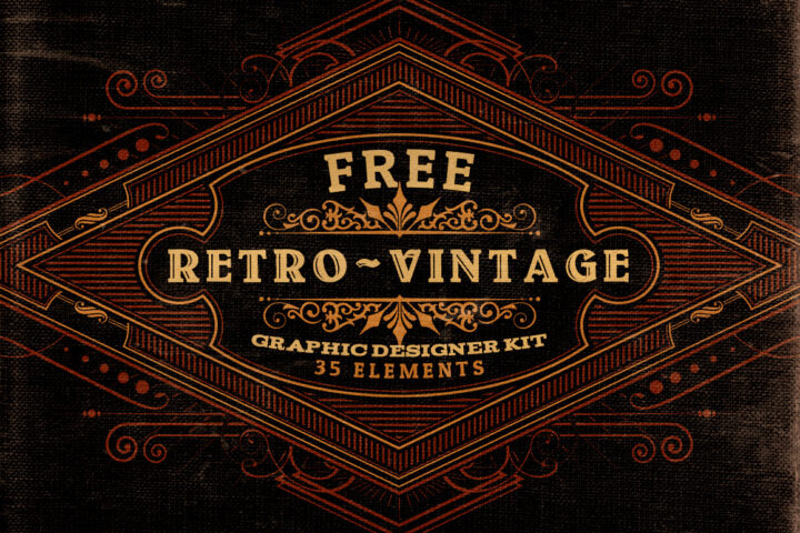 Free Retro/Vintage Graphic Designer Kit v.2
