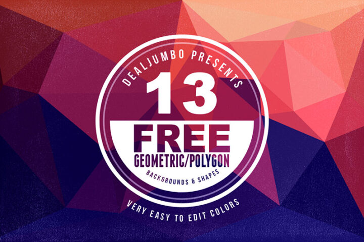 13 Free Geometric Backgrounds/Shapes