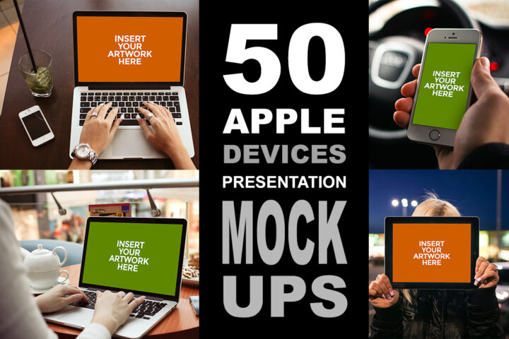 50 Apple Devices MockUps