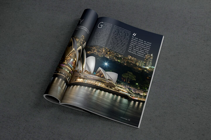 Free Photorealistic Magazine MockUp