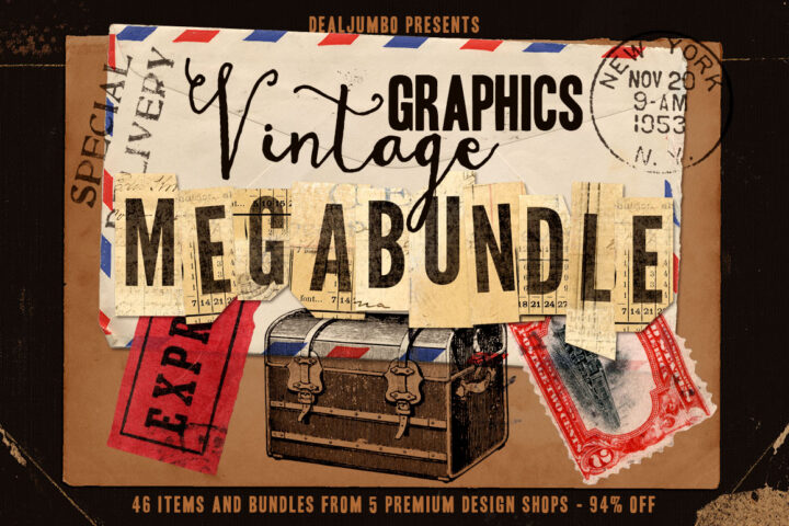 5in1 Mega Bundle v.15: Vintage Graphics