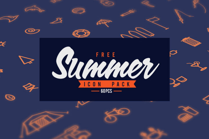 60 Free Summer Vector Icons