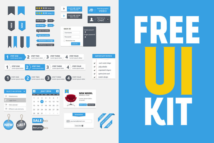 Free Clean UI Kit