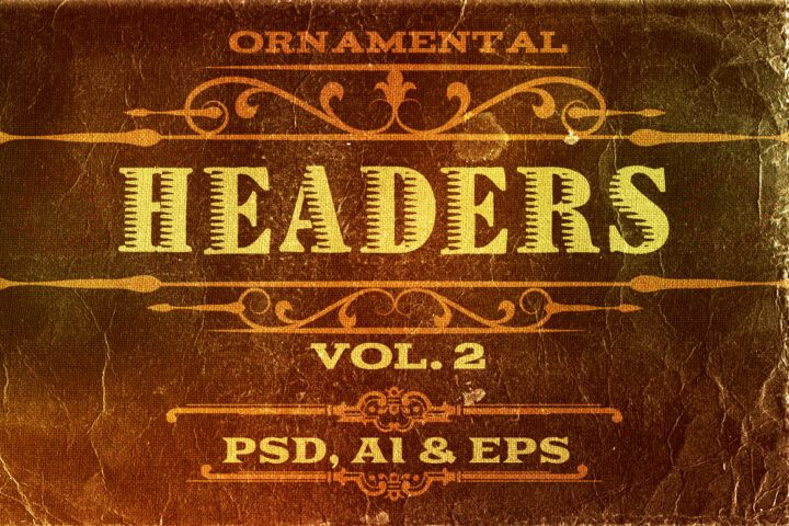 4 Free Ornamental Headers v.2